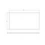 Cersanit Tirso S1021014 blat 80x45 cm czarny zdj.2