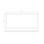 Cersanit Tirso S1021015 blat 100x45 cm czarny zdj.2