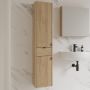 Cersanit Ovida S1058012 szafka 30x30x150 cm boczna wisząca dąb zdj.4