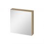 Cersanit Ovida S1058015 szafka 59.4x14.1x59.2 cm z lustrem dąb zdj.1