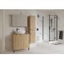 Cersanit Ovida S1058016 szafka 79.4x14.1x59.2 cm z lustrem dąb zdj.6
