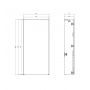 Cersanit Larga S164028 zabudowa stelaża 56x22.2x120.5 cm antracyt zdj.2