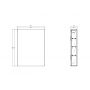 Cersanit Larga S164031 szafka 59.4x14x80 cm boczna wisząca antracyt zdj.2