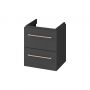 Cersanit Larga S164035 szafka 49.4x39.4x57.2 cm podumywalkowa wisząca antracyt zdj.4