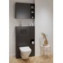 Cersanit Larga S164055 blat naszafkowy 132.4x22.5 cm antracyt zdj.3