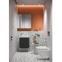 Cersanit Larga S164056DSM szafka 49.2x21.5x55.1 cm podumywalkowa wisząca antracyt zdj.5