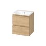 Cersanit Moduo S4013014 umywalka z szafką 50 cm dąb zdj.1