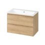 Cersanit Moduo S4013016 umywalka z szafką 80 cm dąb zdj.1
