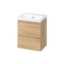 Cersanit Moduo S4013017 umywalka z szafką 50 cm dąb zdj.1