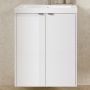 Cersanit Ovida S4047002 umywalka z szafką 60 cm białą zdj.4