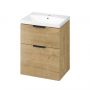 Cersanit City S584119 szafka 59.4x44.7x72 cm podumywalkowa wisząca dąb zdj.8