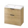 Cersanit City S584120 szafka 79.4x44.7x72 cm podumywalkowa wisząca dąb zdj.8