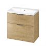 Cersanit City S584120 szafka 79.4x44.7x72 cm podumywalkowa wisząca dąb zdj.9