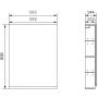 Cersanit Moduo S590085 szafka 60x14.4x80 cm boczna wisząca antracyt zdj.2
