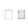 Cersanit Moduo S590115 szafka 40x44.7x55.1 cm boczna wisząca antracyt zdj.2
