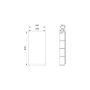 Cersanit Moduo S590131 szafka 40x14.4x80 cm z lustrem dąb zdj.2