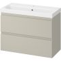 Cersanit Moduo S801595 umywalka z szafką 80 cm beżową zdj.1