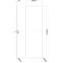 Cersanit Larga S932027 blat 140.2x45 cm biały zdj.2