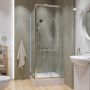 Cersanit Arteco S601115 kabina z brodzikiem kwadratowa 80x80 cm chrom zdj.7