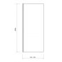 Cersanit Crea S159009 ścianka prysznicowa 80 cm zdj.2
