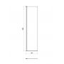 Cersanit Mille S161010 ścianka prysznicowa walk-in 50 cm chrom połysk/szkło przezroczyste zdj.2