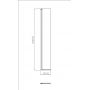 Cersanit Mille S161011 ścianka prysznicowa walk-in 30 cm czarny mat/szkło przezroczyste zdj.2