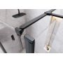 Cersanit Mille S161012 ścianka prysznicowa walk-in 50 cm czarny mat/szkło przezroczyste zdj.4