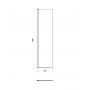 Cersanit Mille S161012 ścianka prysznicowa walk-in 50 cm czarny mat/szkło przezroczyste zdj.2