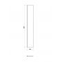 Cersanit Mille S161013 ścianka prysznicowa walk-in 30 cm chrom połysk/szkło przezroczyste zdj.2