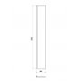 Cersanit Mille S161015 ścianka prysznicowa walk-in 30 cm czarny mat/szkło przezroczyste zdj.2