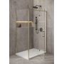Cersanit Larga S164073 ścianka prysznicowa walk-in 100 cm złoty mat/szkło przezroczyste zdj.4