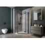 Cersanit City S584077 kabina prysznicowa 80x80 cm czarny mat/szkło przezroczyste zdj.3