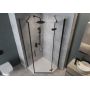 Cersanit City S584077 kabina prysznicowa 80x80 cm czarny mat/szkło przezroczyste zdj.4