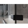 Cersanit City S584090 kabina prysznicowa 120x90 cm prostokątna czarny mat/szkło przezroczyste zdj.6
