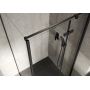 Cersanit City S584102 kabina prysznicowa 90x90 cm kwadratowa czarny mat/szkło przezroczyste zdj.5