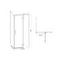 Cersanit City S584103 kabina prysznicowa 90x90 cm kwadratowa czarny mat/szkło przezroczyste zdj.2
