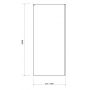 Cersanit Crea S9002613 ścianka prysznicowa 80 cm zdj.2