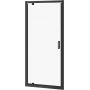 Cersanit Arteco S913012 drzwi prysznicowe 90 cm uchylne czarny mat/szkło przezroczyste zdj.1