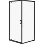 Cersanit Arteco S913016 kabina prysznicowa 90x90 cm kwadratowa czarny mat/szkło przezroczyste zdj.1