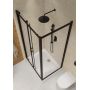 Cersanit Arteco S913017 kabina prysznicowa 100x80 cm prostokątna czarny mat/szkło przezroczyste zdj.4
