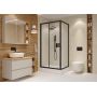 Cersanit Arteco S913017 kabina prysznicowa 100x80 cm prostokątna czarny mat/szkło przezroczyste zdj.5