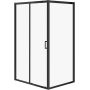 Cersanit Arteco S913018 kabina prysznicowa 120x90 cm prostokątna czarny mat/szkło przezroczyste zdj.1