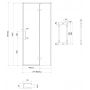 Cersanit Larga S932115 drzwi prysznicowe zdj.2