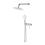 Cersanit Virgo S952047 zestaw prysznicowy podtynkowy z deszczownicą chrom zdj.1