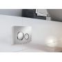 Cersanit Luna K970567 przycisk spłukujący do wc chrom błyszczący-chrom mat zdj.5