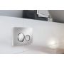 Cersanit Luna K970571 przycisk spłukujący do wc chrom błyszczący-chrom mat zdj.3