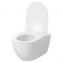 Cersanit Zen S4006005 miska wc z deską wolnoopadającą wisząca bez kołnierza ze spłukiwaniem wirowym biały zdj.3
