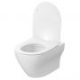 Cersanit Larga S4026009 miska wc z deską wolnoopadającą wisząca bez kołnierza ze spłukiwaniem wirowym biały zdj.3