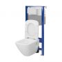 Cersanit Moduo S4027003 zestaw wc stelaż z miską i deską zdj.4