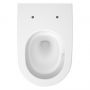Cersanit Navado S4036001 miska wc z deską wolnoopadającą wisząca bez kołnierza ze spłukiwaniem wirowym biały połysk zdj.3